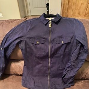Michael Kors - zipper front blouse